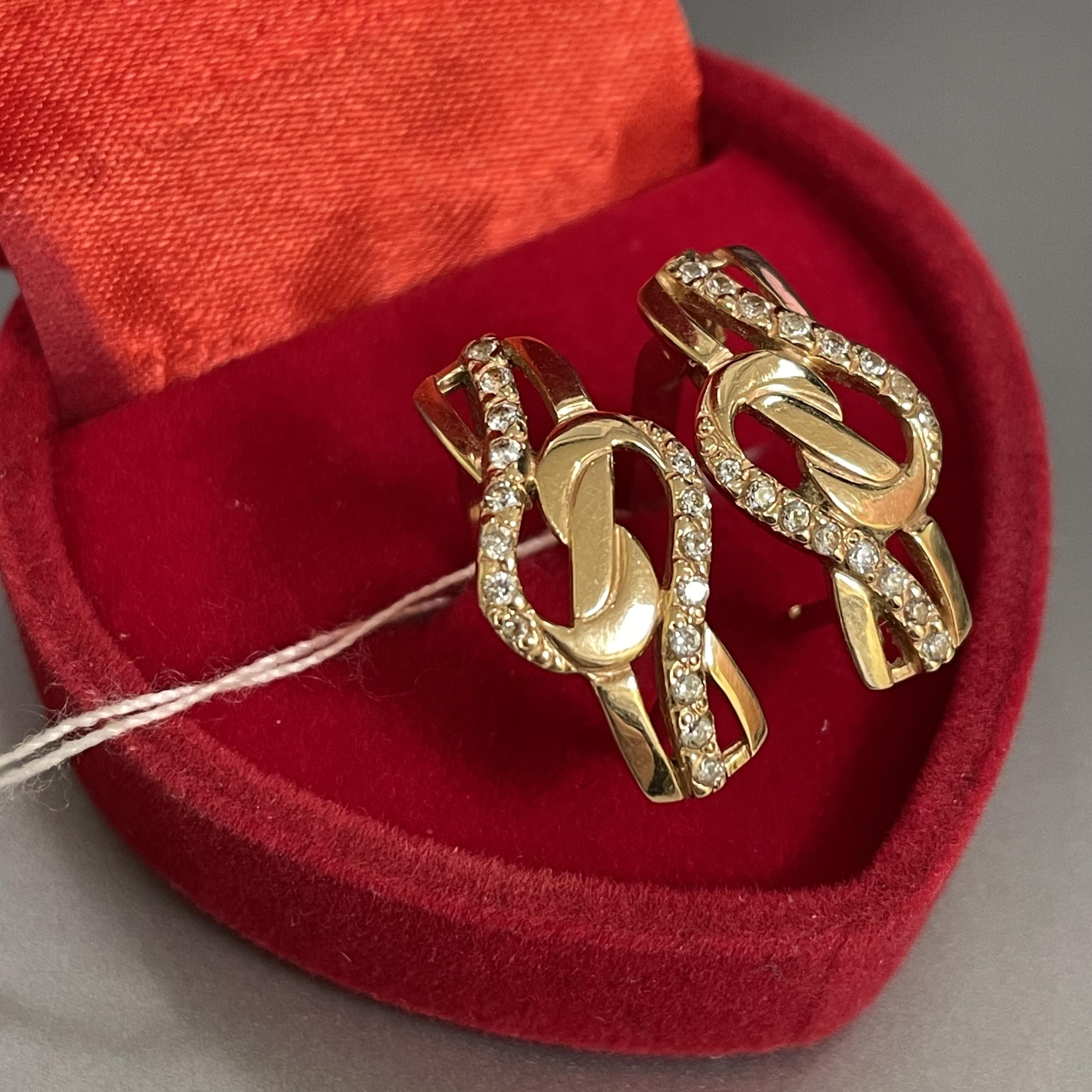 Сережки Золото 585 3.85 г