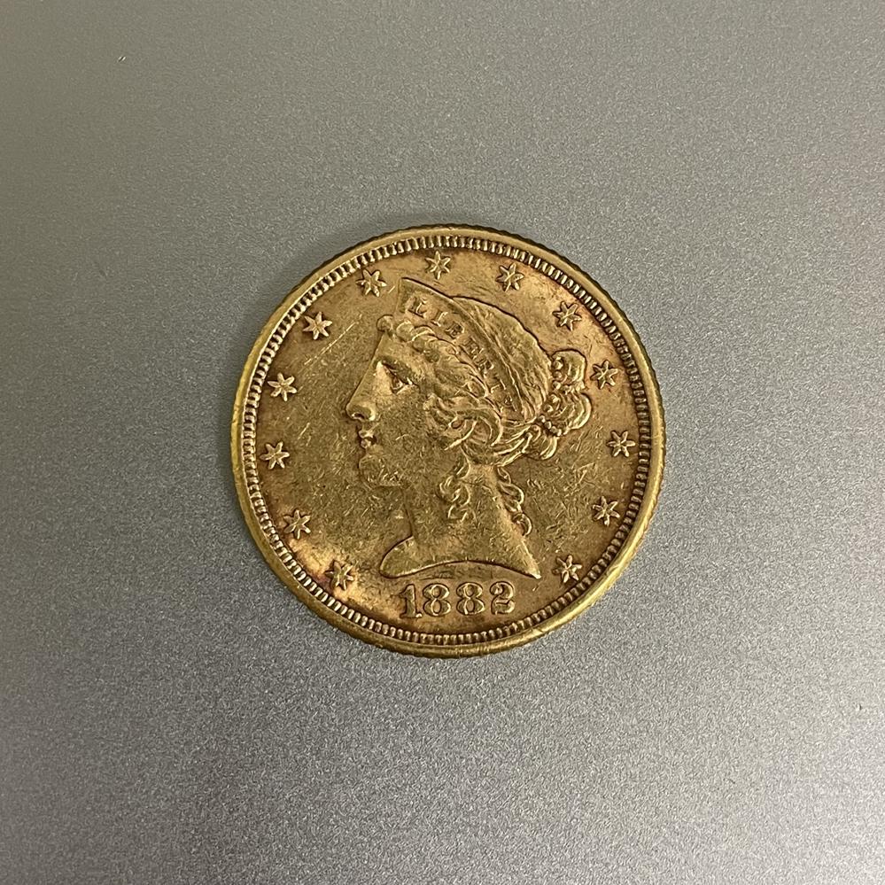 5 долларів 1882