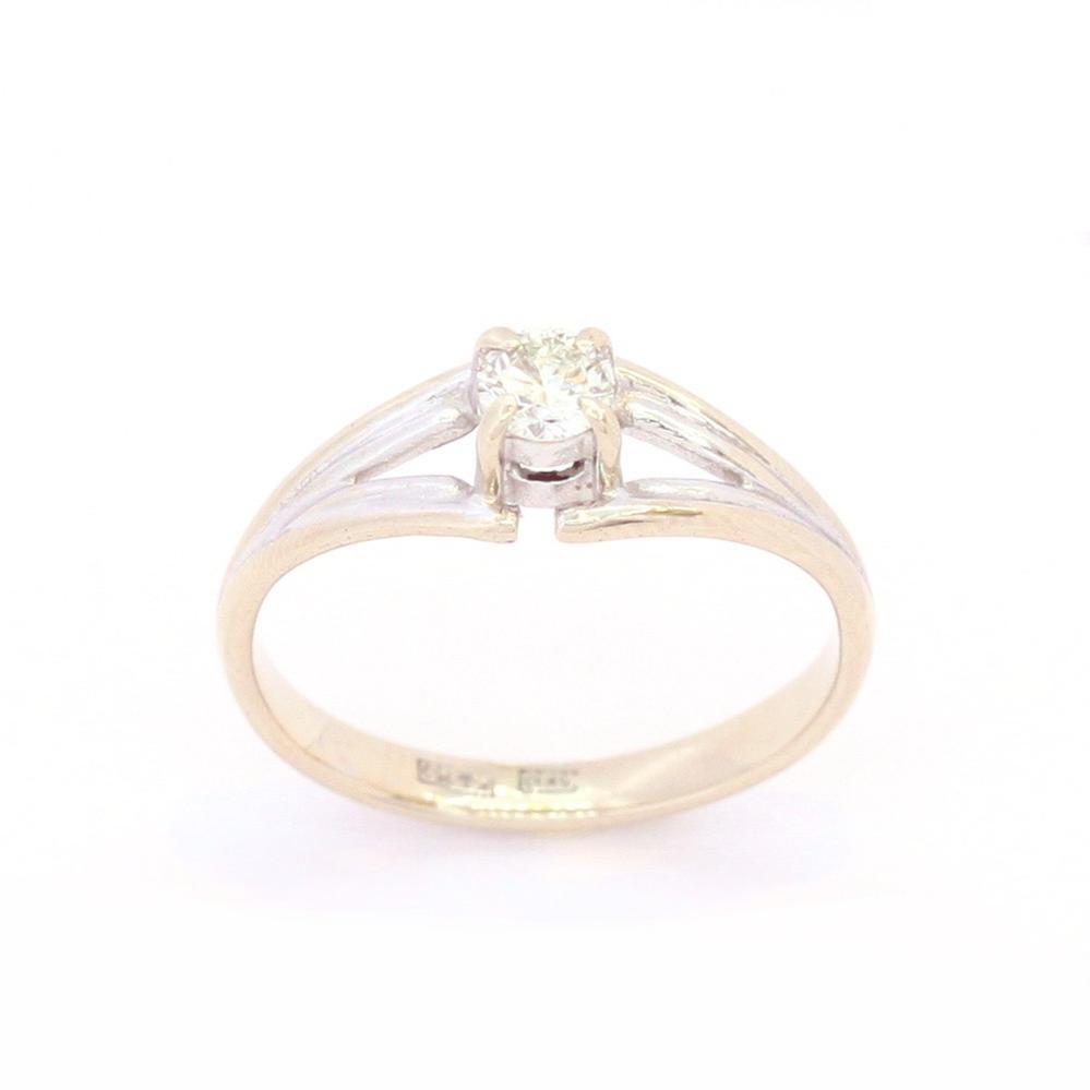 Золота каблучка з діамантом