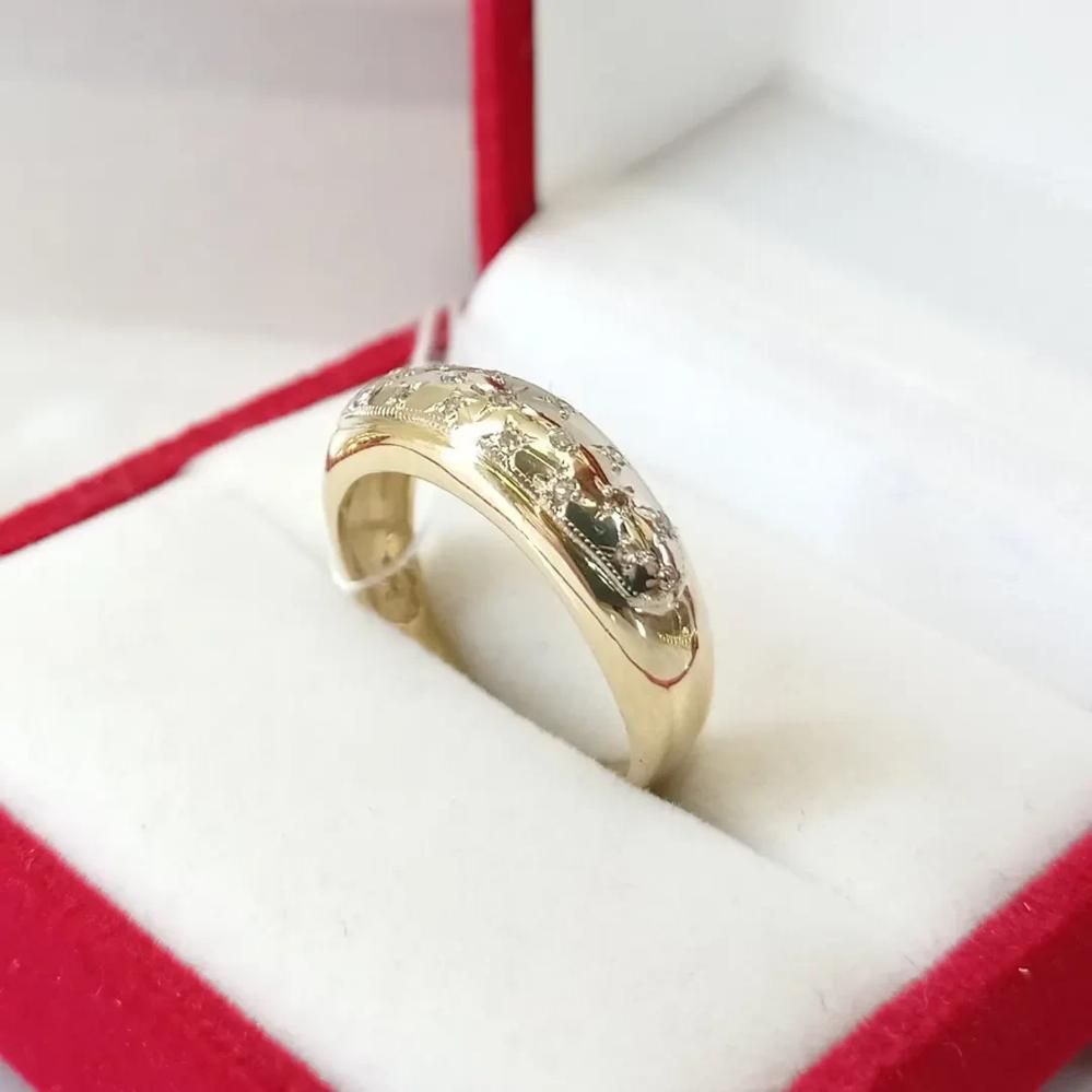 Золоті сережки кола з діамантами класичні