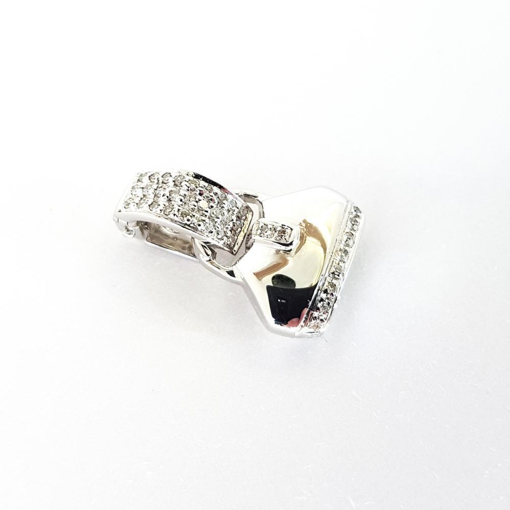 Золотий кулон підвіска сумочка з діамантами