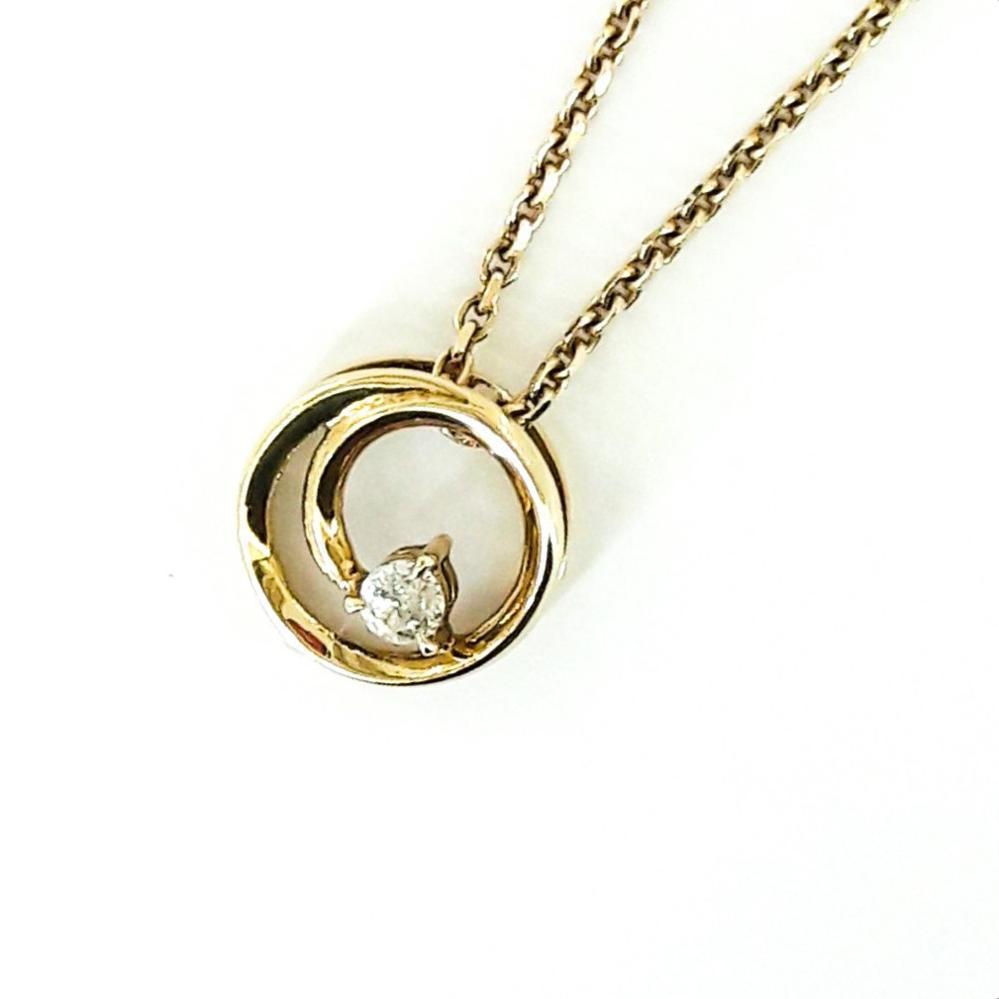 Кулон з діамантом 750 проби