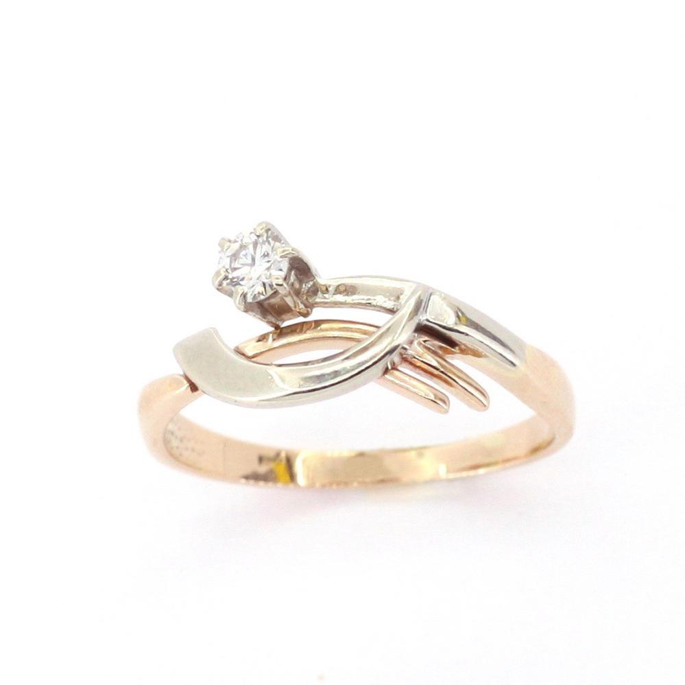 Золота каблучка з діамантом