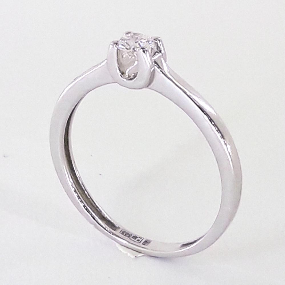 Золота каблучка з білого золота