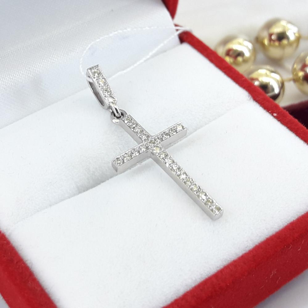 Золотий хрест  з діамантами