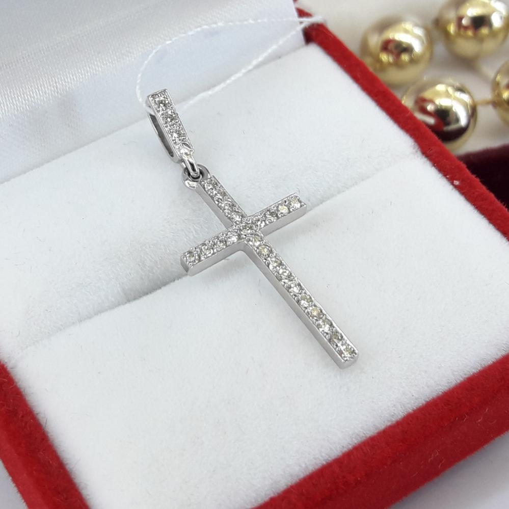 Золотий хрест  з діамантами