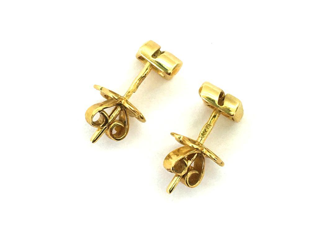 Золоті сережки пусети з діамантами