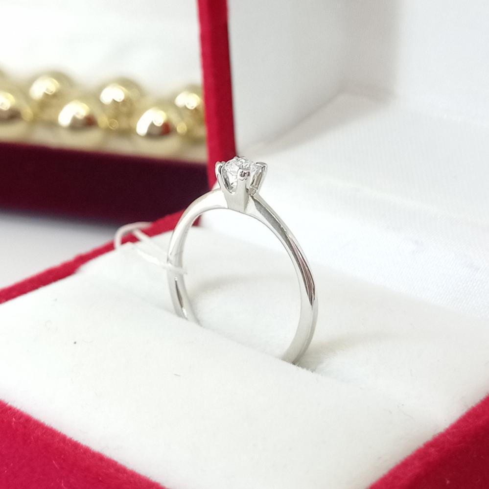 Золота каблучка  біле золото