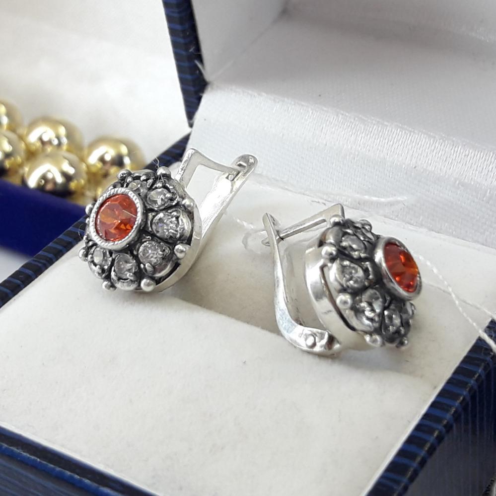 Класичні срібні сережки