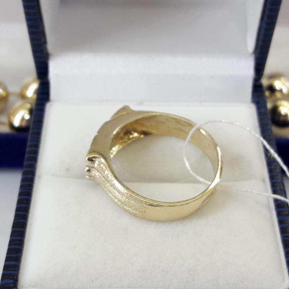 Срібне кільце в позолоті