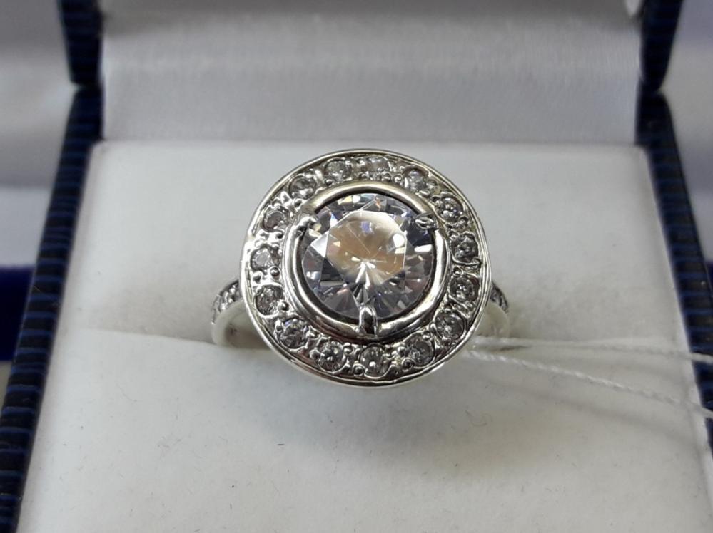 Срібне кільце "малинка" 18.5 розмір