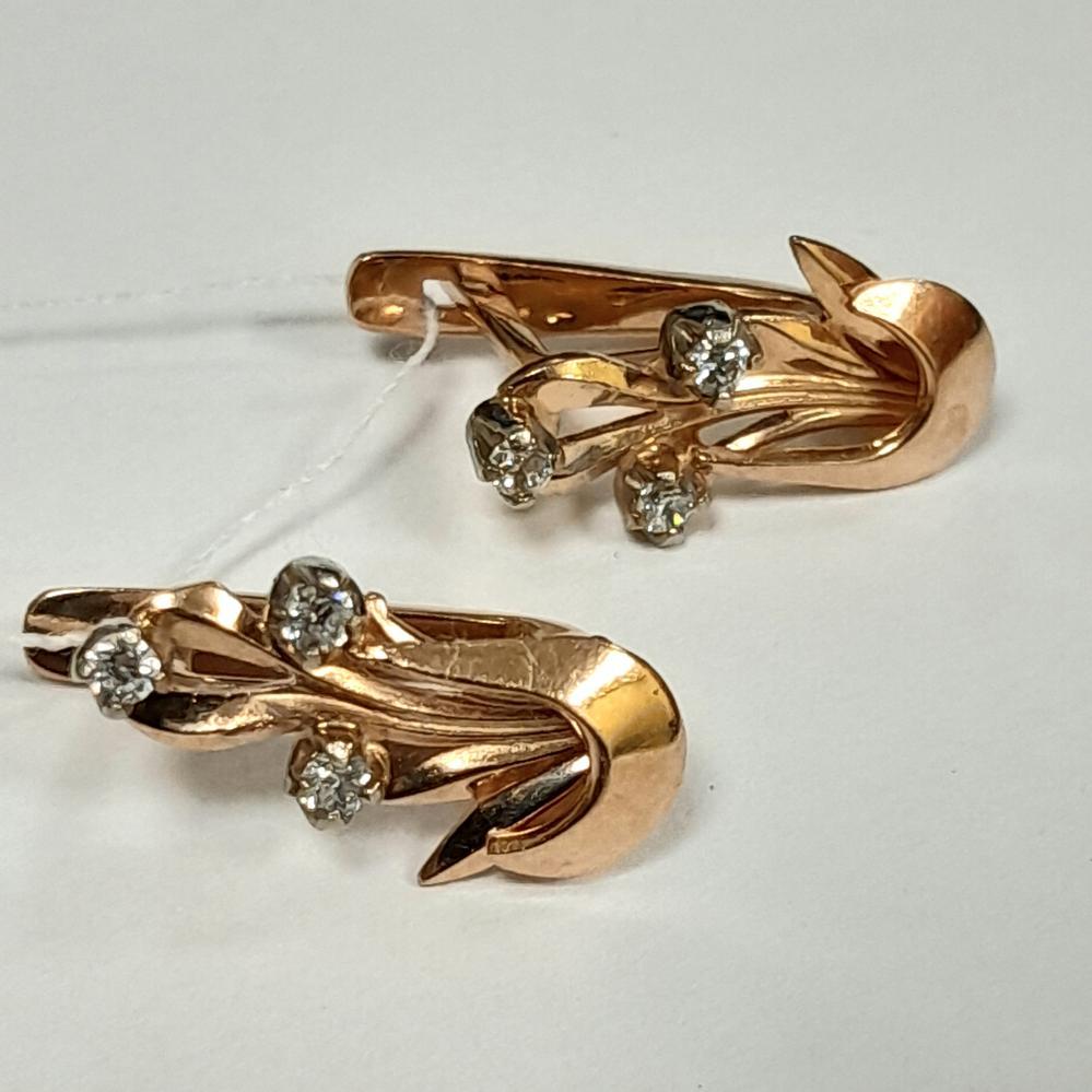 Сережки Золото 585 4.05 г